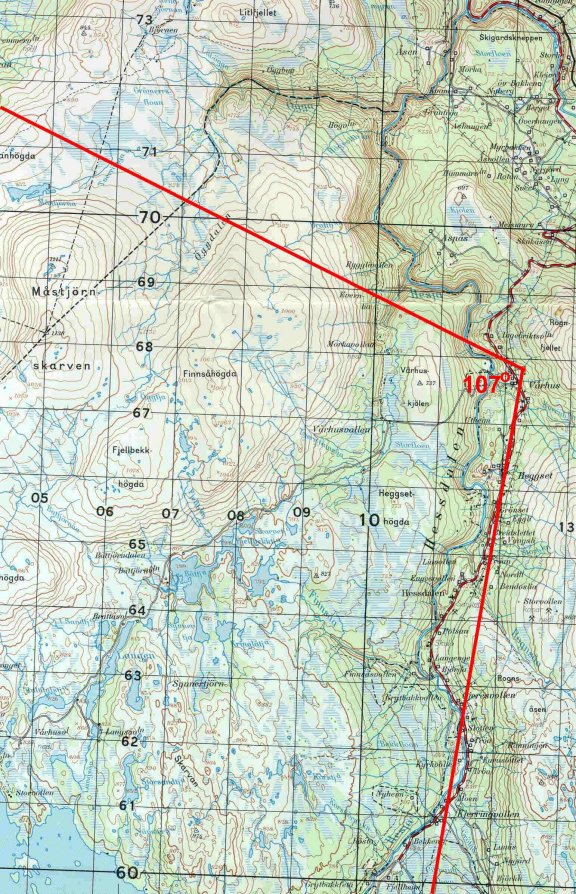 Map showing where Hessdalen AMS is located