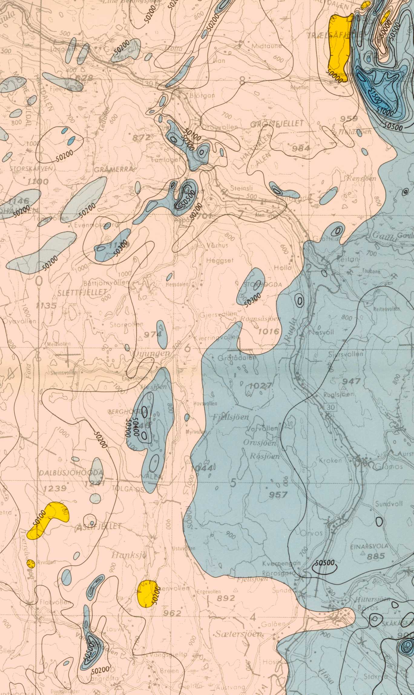 Magnetic field in the Hessdal district