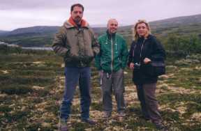 Massimo Teodorani, Flavio Gori og Simona Righini p&aring; tur i Hessdalen