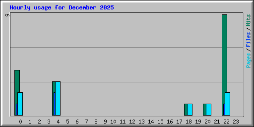 Hourly usage for December 2025
